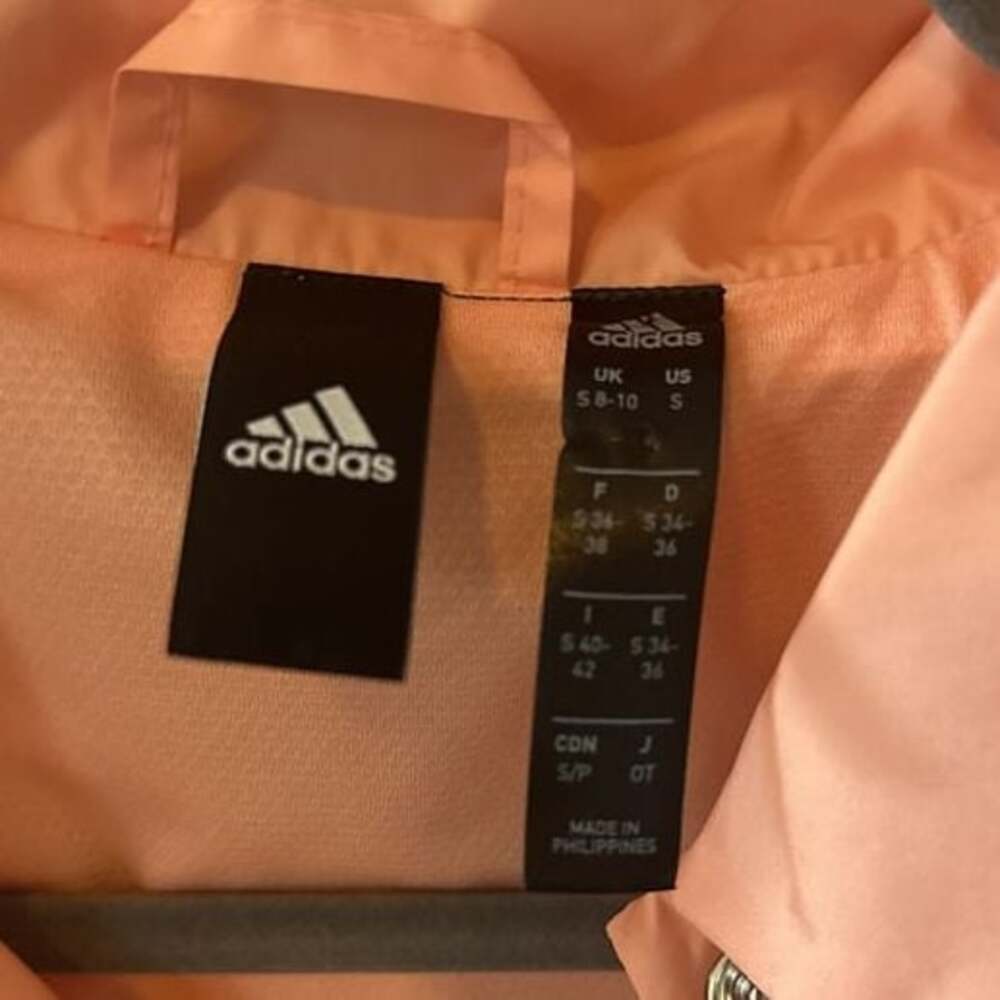 Adidas Women's Lightweight 3 Stripe Jacket in Glow Pink - Picture 3 of 4
